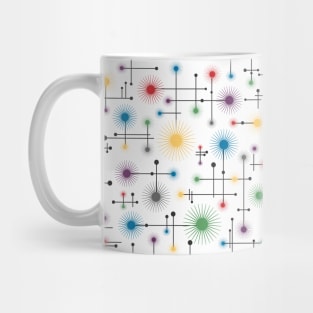 Mid Century Modern Cosmic Starburst Mug